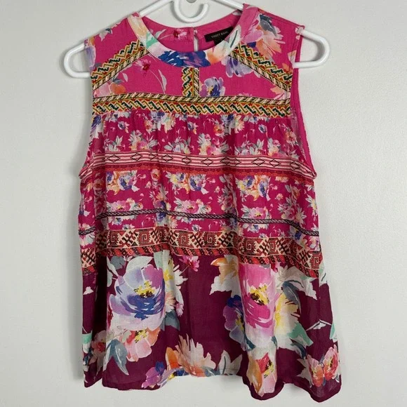 Anthropologie Vineet Bahl Roderiga Embroidered Blouse Womens Size Small Bohemian - Picture 13 of 15